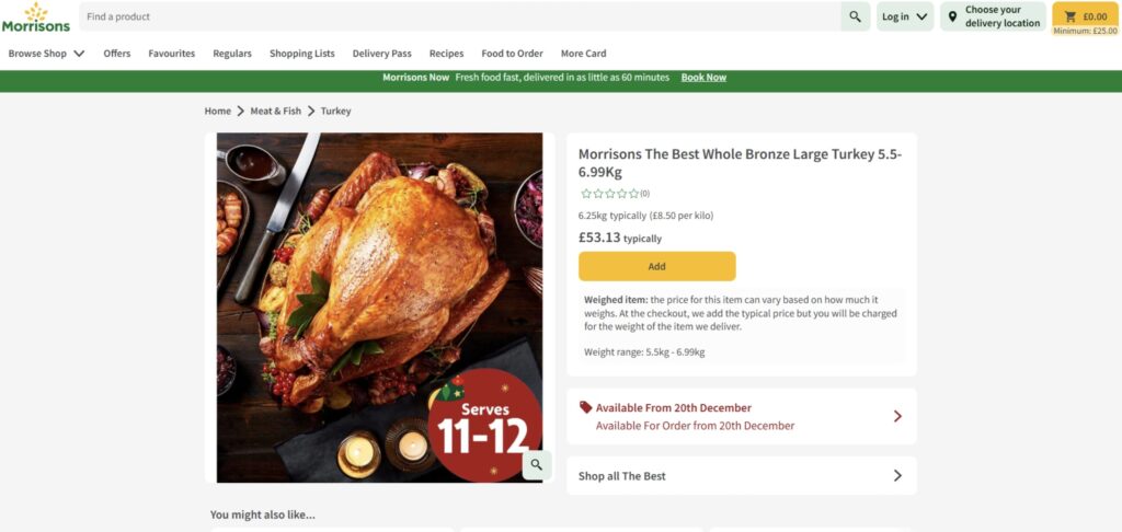 London butcher sells UK’s most expensive turkey for £381.55. The free-range Woodland Bronze bird, raised on nettles and oats, promises premium flavour and texture.