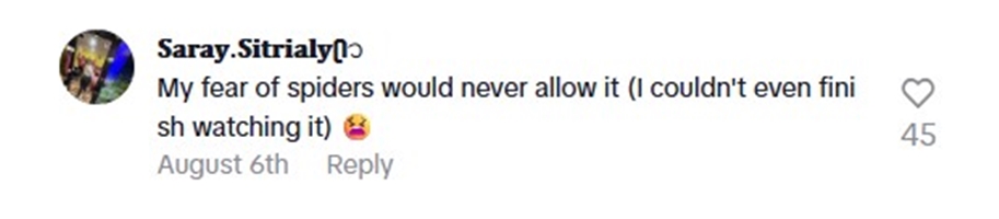 Social media comment on the post of Manicurist with bug phobia horrified as client requests dead spiders in acrylic nails for art project, sparking viral debate after her shocking TikTok video hits 1 million views.