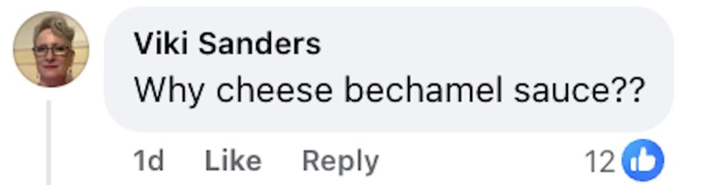 Social media comment on the post of M&S for adding cheese sauce to new 8.50 pound Yorkshire pudding Christmas wrap as shoppers complain about missing turkey stuffing and pigs in blankets