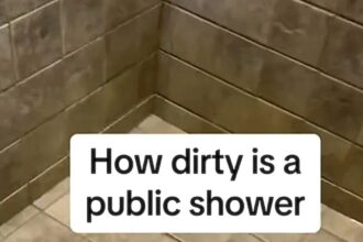 A microbiologist swabbed a gym shower floor and revealed alarming bacterial growth proving why wearing flip flops is essential with his viral test shocking thousands online.