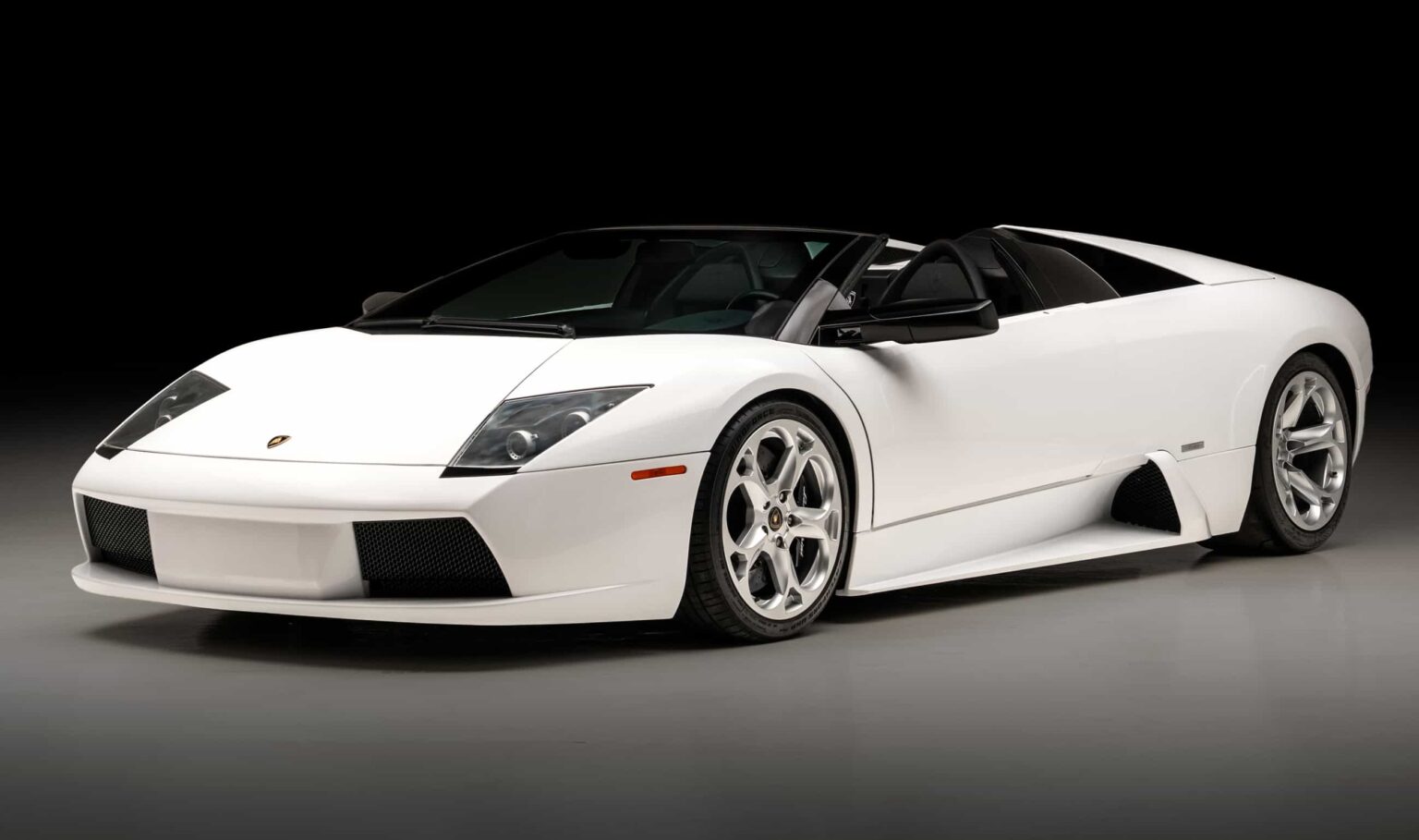 A rare 2006 Lamborghini Murcielago Roadster in unique Ibis White with low mileage heads to auction in Abu Dhabi expected to fetch high bids for its exclusivity and performance.