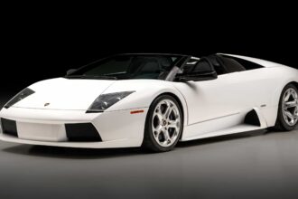 A rare 2006 Lamborghini Murcielago Roadster in unique Ibis White with low mileage heads to auction in Abu Dhabi expected to fetch high bids for its exclusivity and performance.
