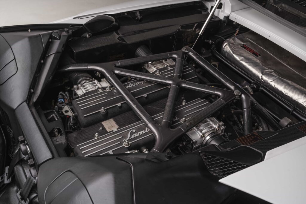 A rare 2006 Lamborghini Murcielago Roadster in unique Ibis White with low mileage heads to auction in Abu Dhabi expected to fetch high bids for its exclusivity and performance.