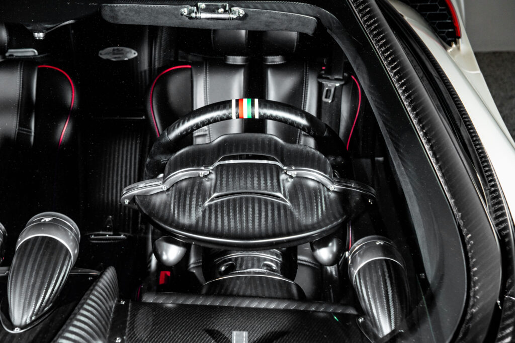 A rare 2020 Pagani Huayra Roadster BC Quaranta with just 75 miles is up for auction at £4.5m, a £1.6m profit in five years, boasting 800bhp and 238mph top speed.