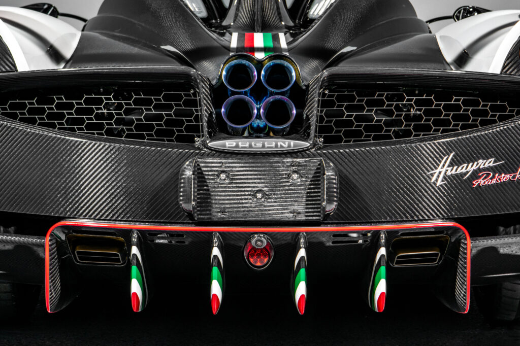 A rare 2020 Pagani Huayra Roadster BC Quaranta with just 75 miles is up for auction at £4.5m, a £1.6m profit in five years, boasting 800bhp and 238mph top speed.