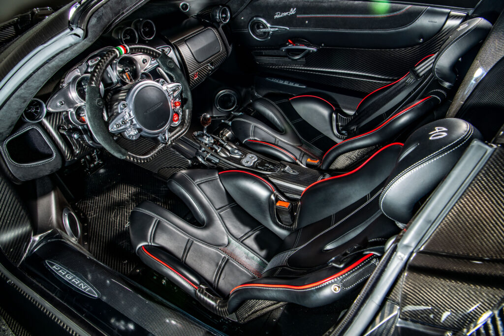 A rare 2020 Pagani Huayra Roadster BC Quaranta with just 75 miles is up for auction at £4.5m, a £1.6m profit in five years, boasting 800bhp and 238mph top speed.