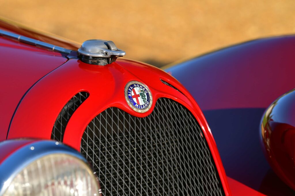 A rare 1937 Alfa Romeo 8C 2900 B Spider, dubbed the most important pre-war supercar ever made, has sold for £2.8 million at RM Sotheby’s auction in London.