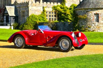 A rare 1937 Alfa Romeo 8C 2900 B Spider, dubbed the most important pre-war supercar ever made, has sold for £2.8 million at RM Sotheby’s auction in London.