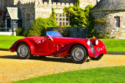 A rare 1937 Alfa Romeo 8C 2900 B Spider, dubbed the most important pre-war supercar ever made, has sold for £2.8 million at RM Sotheby’s auction in London.