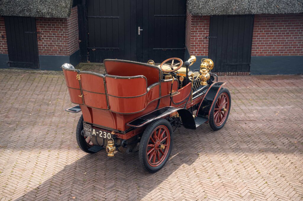 A rare 1904 Turner Miesse steam car sold for 109250 pounds offering historic engineering charm proven London to Brighton pedigree and remarkable early water economy today.