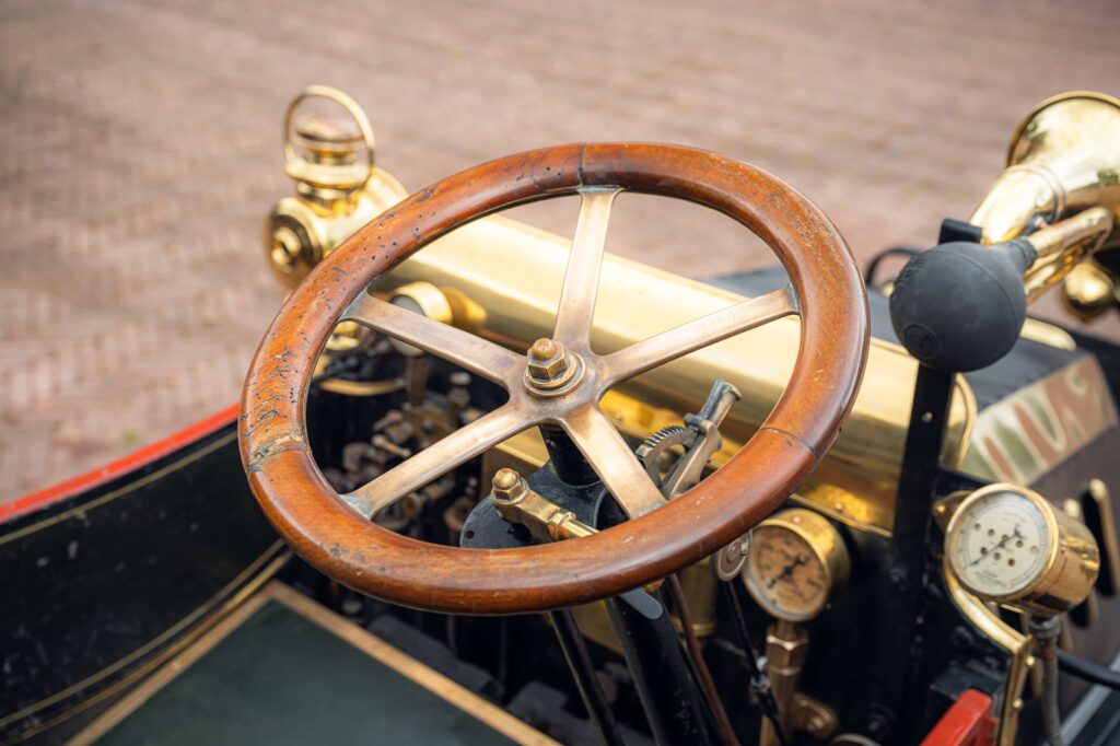 A rare 1904 Turner Miesse steam car sold for 109250 pounds offering historic engineering charm proven London to Brighton pedigree and remarkable early water economy today.