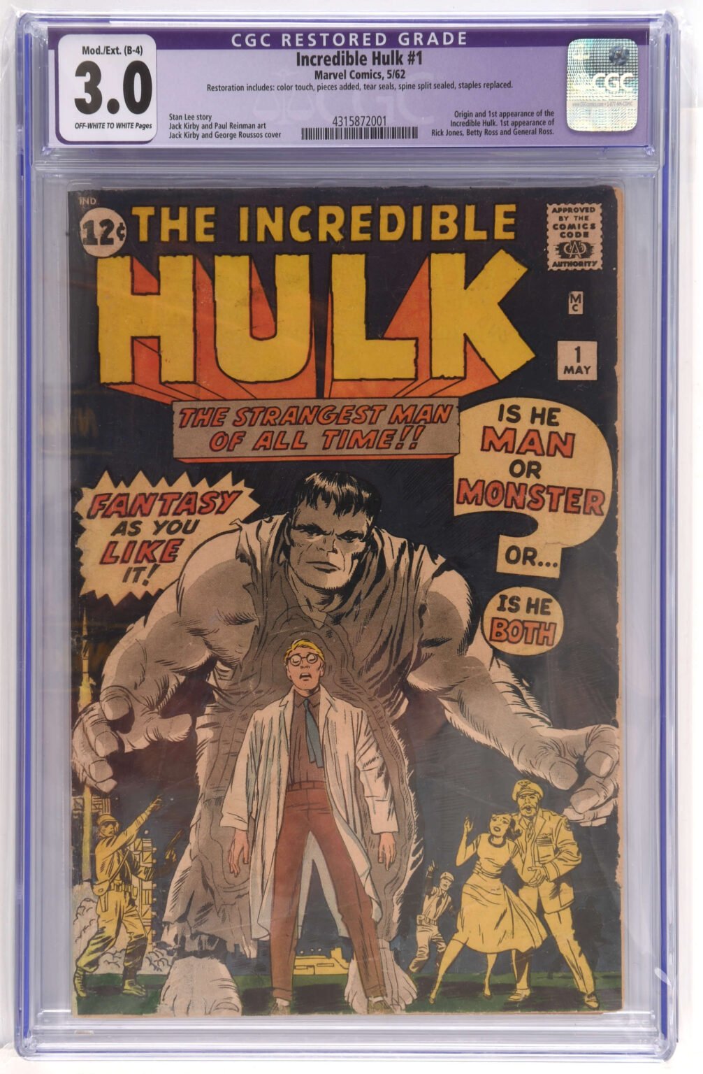 Rare copy of first ever Hulk comic set to sell for £8,000 - What's The Jam