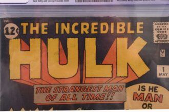 A rare restored copy of the first Incredible Hulk comic from 1962 is set to sell for £8,000 at Ewbank’s auction in Surrey, marking a key piece of Marvel history.