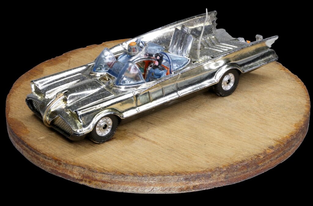 A rare gold Corgi Toys Batmobile from the 1960s is heading to auction, expected to fetch over £3,000, with collectors calling it one of the most sought-after Batman models ever.