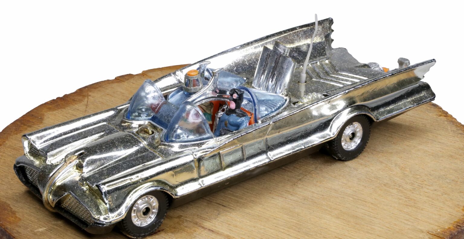 A rare gold Corgi Toys Batmobile from the 1960s is heading to auction, expected to fetch over £3,000, with collectors calling it one of the most sought-after Batman models ever.