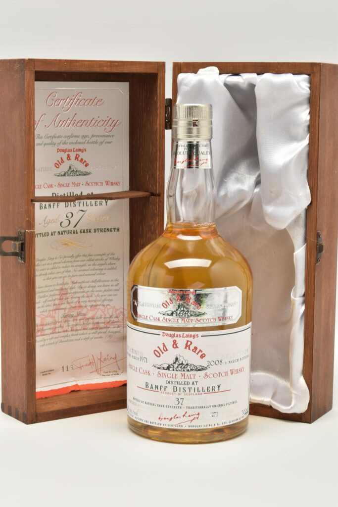 A rare 20000 pound whisky collection of 60 Scottish malts including Macallan Cask Strength and bottles from lost distillery Banff hits auction hailed as a dream for collectors and connoisseurs.