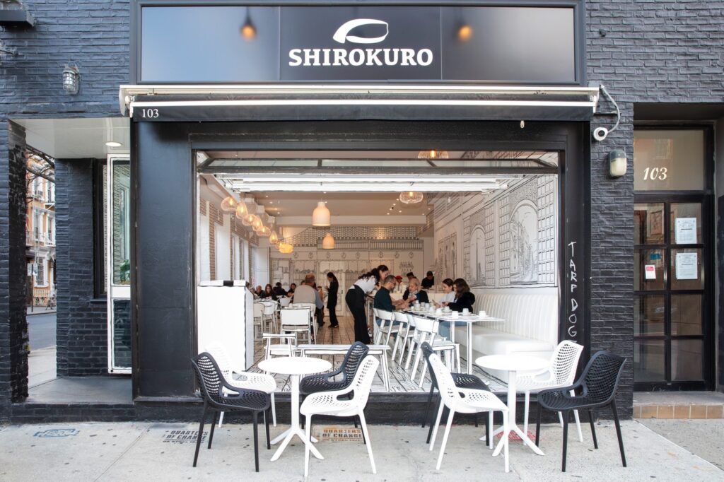 Shirokuro in NYC offers an omakase experience inside a hand painted black and white 2D world blending art and dining for a surreal immersive meal unlike anything else today.