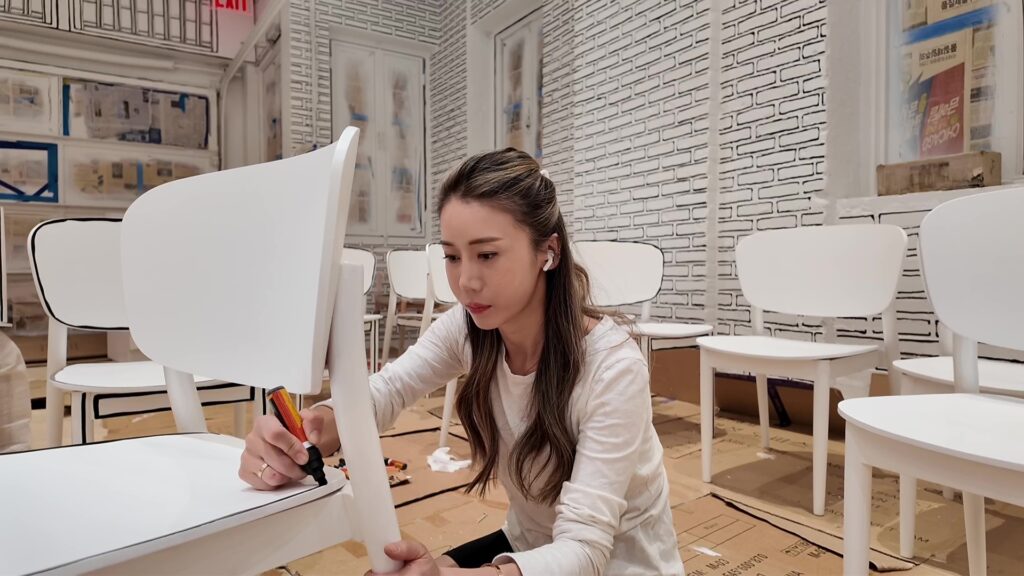 Shirokuro in NYC offers an omakase experience inside a hand painted black and white 2D world blending art and dining for a surreal immersive meal unlike anything else today.