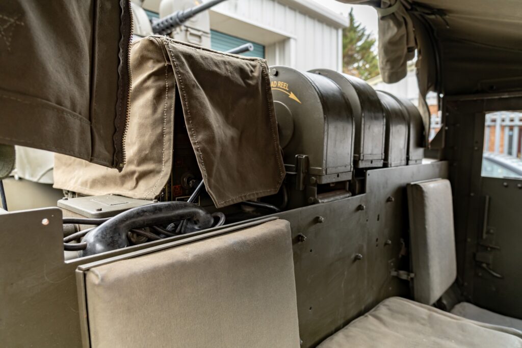 A restored 1942 M16 Half Track with quad 50 cal guns is for sale at 65000 pounds offering road legal WWII history with working turret and strong provenance today now.