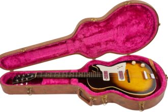 Brian Jones’s original Harmony Stratotone guitar played on the Rolling Stones’ first single heads to auction expected to reach £300000 as part of a major memorabilia sale in Dallas.