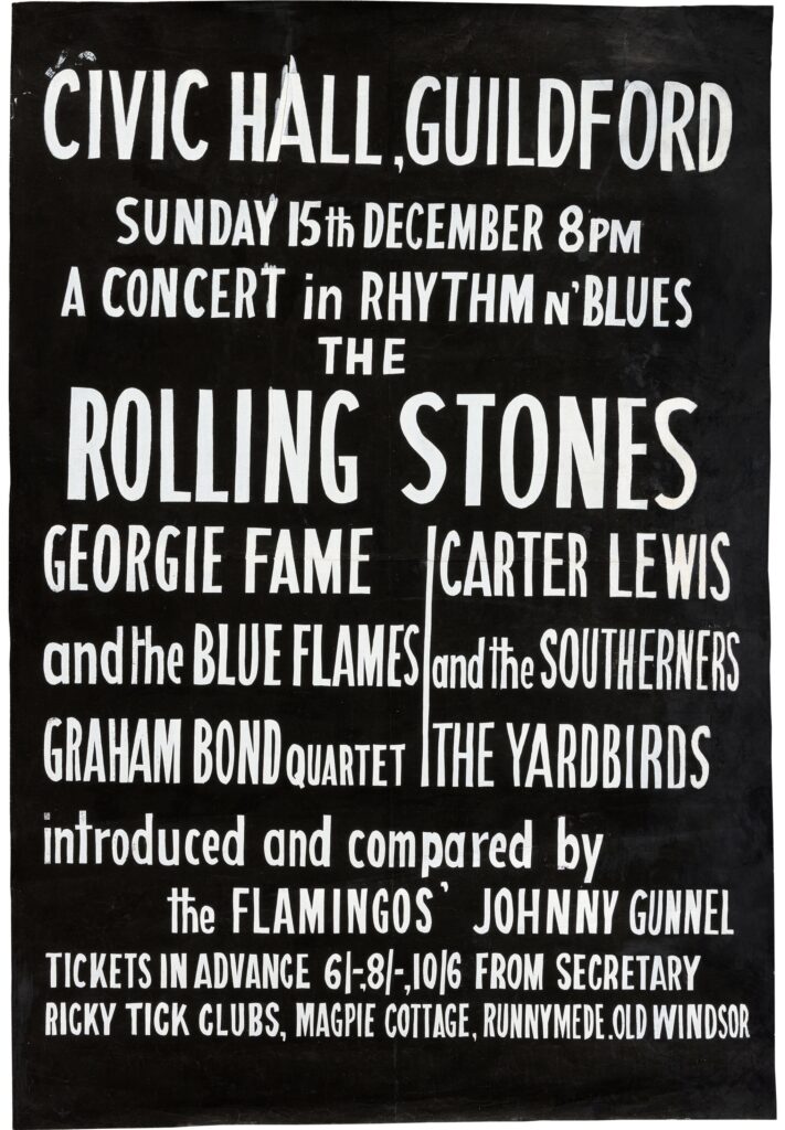 Brian Jones’s original Harmony Stratotone guitar played on the Rolling Stones’ first single heads to auction expected to reach £300000 as part of a major memorabilia sale in Dallas.