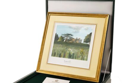 King Charles’s 1995 painting A View from the Wildflower Meadow is now available as a £3,500 signed limited-edition print, capturing the serene beauty of Highgrove House.