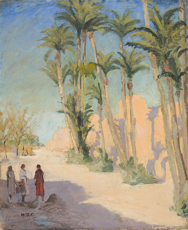 Churchill’s 1935 Marrakech painting gifted to his wife and later to Hudson’s Bay sells in Toronto for £840000 soaring past estimates as collectors seek rare works from the wartime leader.