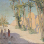 Churchill’s 1935 Marrakech painting gifted to his wife and later to Hudson’s Bay sells in Toronto for £840000 soaring past estimates as collectors seek rare works from the wartime leader.