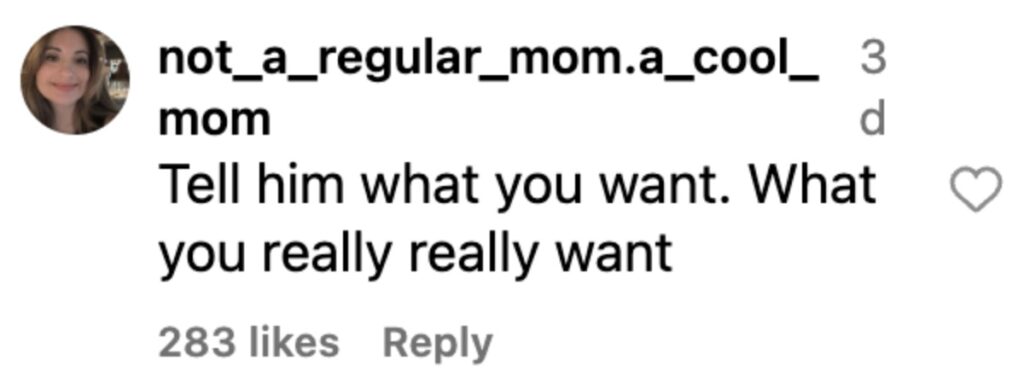 Social media comment on the post of A mum got her husband to cook for a month after Mel B replied to her viral Instagram bet - the Spice Girl’s comment sparked millions of views and plenty of laughter.