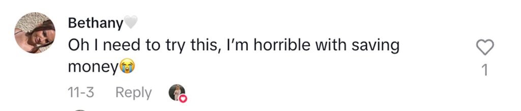 Social media comment on the post of A savvy mum saved nearly £250 for Christmas without realising by collecting loose change in a tin for six months - her simple cash saving hack has gone viral online.