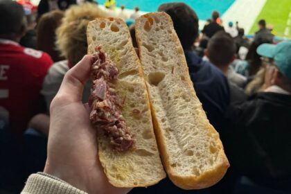 NFL fans slammed £8 sandwiches at the Bernabeu after finding barely any jamon inside as the iconic stadium hosted its first American football game leaving supporters feeling ripped off.