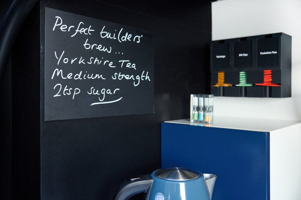 Vauxhall unveils electric Vivaro with built in tea station giving tradies a kettle fridge and sink for perfect brews on the go plus a 219 mile range.