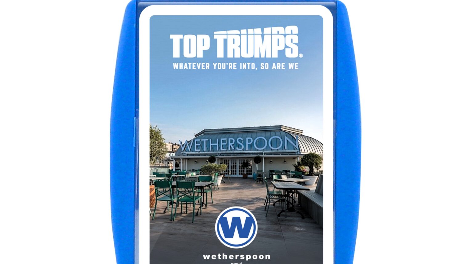 Wetherspoons launches a £9 Top Trumps game featuring 30 iconic pubs with quirky stats like toilet step counts raising money for Young Lives vs Cancer and set to be a hit this Christmas.