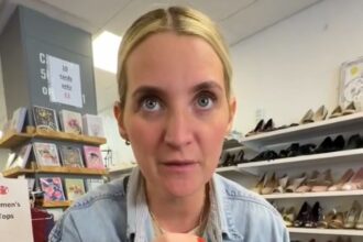 A thrifter finds £275 Tory Burch flats for just £2 in a Derby charity shop, sparking mixed reactions as she proves second hand shopping can uncover incredible designer bargains.