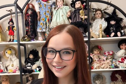 Teej the Woman with dozens of haunted dolls says they watch TV with her and even predict Dancing With The Stars winner using a spirit wave device