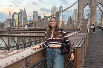 Marie in New York for a holiday after sharing her flat with a stranger.