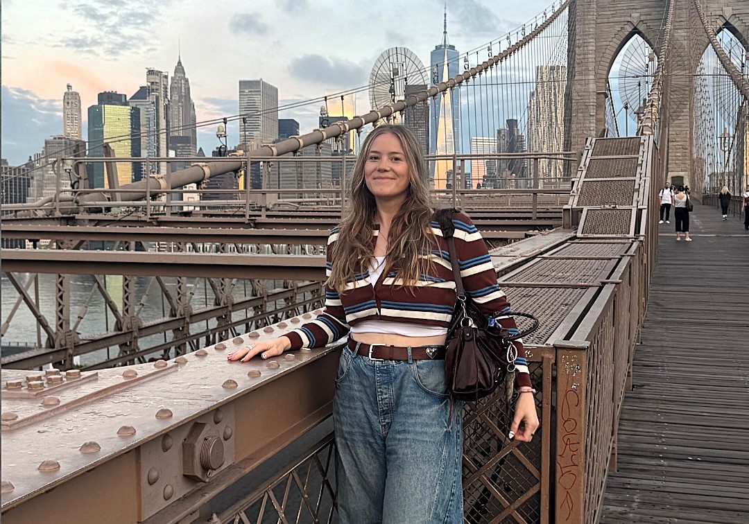 Marie in New York for a holiday after sharing her flat with a stranger.