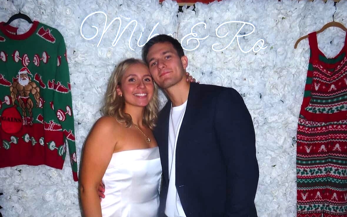 Couple who met during the boozy SantaCon pub crawl announce their engagement four years later, after a chance compliment over ugly Christmas jumpers sparked romance.