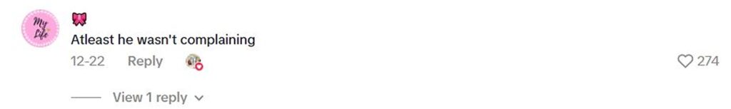 Social media comment on the post of Amazon delivery driver caught on Ring doorbell having meowing conversation with customer's cat while waiting at the door in heartwarming Blackpool moment that delighted viewers.