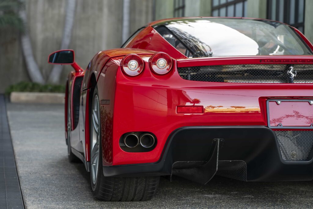 A barely driven Ferrari Enzo with just 746 miles is heading to auction for up to £4.5m turning a £500k 2003 hypercar into a ninefold investment icon.