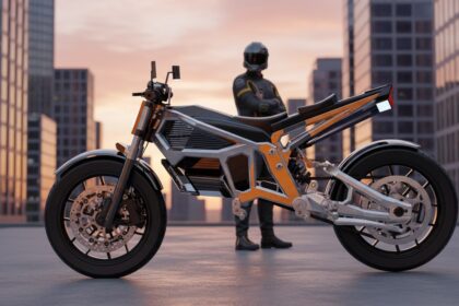 The Solaris is the world’s first self charging solar powered motorcycle with retractable solar wings, zero fuel costs and off grid freedom, redefining future sustainable travel.