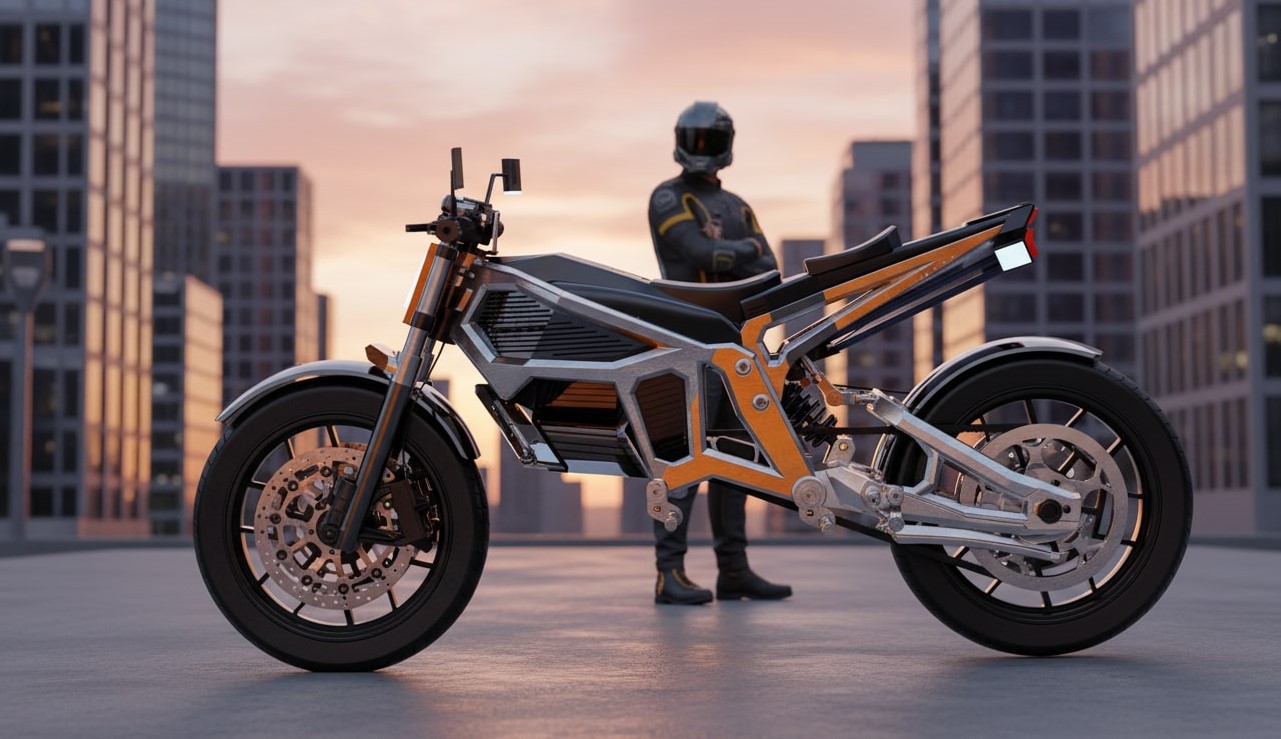 The Solaris is the world’s first self charging solar powered motorcycle with retractable solar wings, zero fuel costs and off grid freedom, redefining future sustainable travel.
