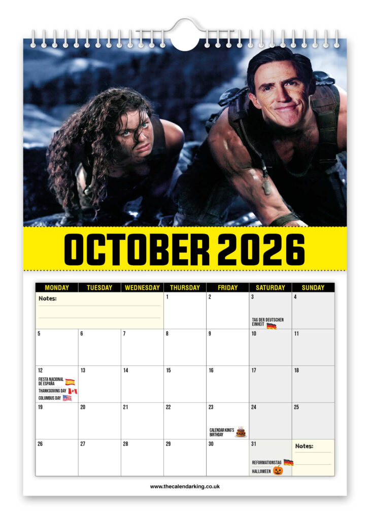 A quirky 2026 Bryn Diesel calendar hilariously blends Uncle Bryn with Vin Diesel iconic movie scenes-offering a fun novelty gift sure to spark laughs all year round.