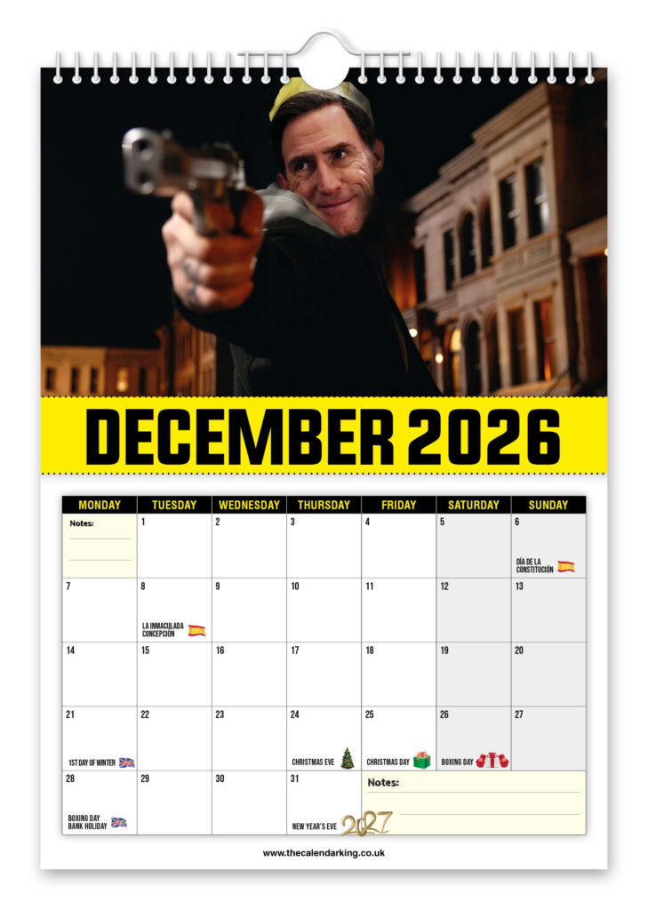 A quirky 2026 Bryn Diesel calendar hilariously blends Uncle Bryn with Vin Diesel iconic movie scenes-offering a fun novelty gift sure to spark laughs all year round.