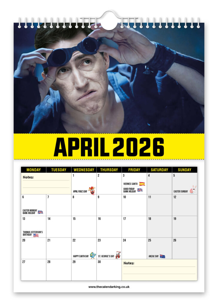 A quirky 2026 Bryn Diesel calendar hilariously blends Uncle Bryn with Vin Diesel iconic movie scenes-offering a fun novelty gift sure to spark laughs all year round.