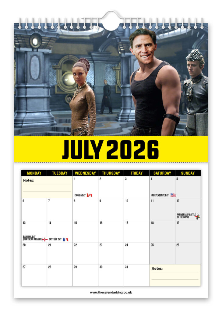 A quirky 2026 Bryn Diesel calendar hilariously blends Uncle Bryn with Vin Diesel iconic movie scenes-offering a fun novelty gift sure to spark laughs all year round.