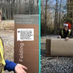 Delivery driver dubbed Christmas angel after disguising kids presents on doorsteps to save festive magic going viral for kindness as parents praise thoughtful gesture.