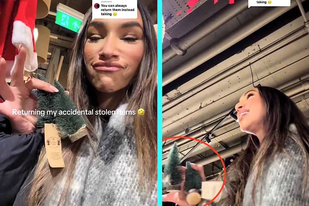 Embarrassed shopper returns Christmas ornaments after scarf accidentally snags them from shelf festive blunder in Birmingham shop amuses staff friends and goes viral online.