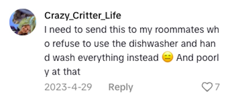 Social media comment on the post of Microbiologist tests plates after washing finds bacteria lingering on hand washed dishes while dishwasher slashes germs shocking viewers ahead of Christmas cleaning rush.