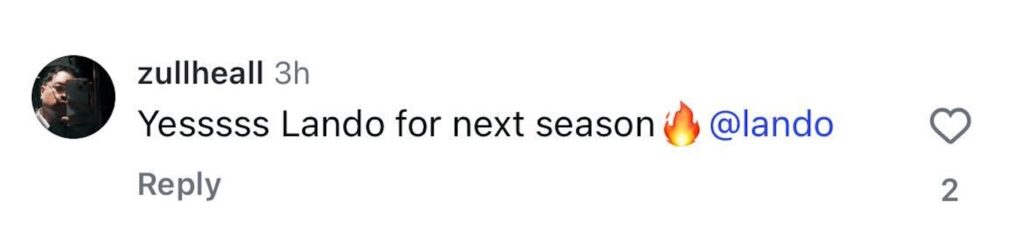 Social media comment on the post of F1 champion Lando Norris set to bleach his hair after winning his first world title honouring a bet with his barber as fans cheer on the McLaren star’s bold new look for next season.